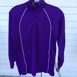 Marucci Purple & White 3/4 Zip Lightweight Jacket, LARGE, with Hood